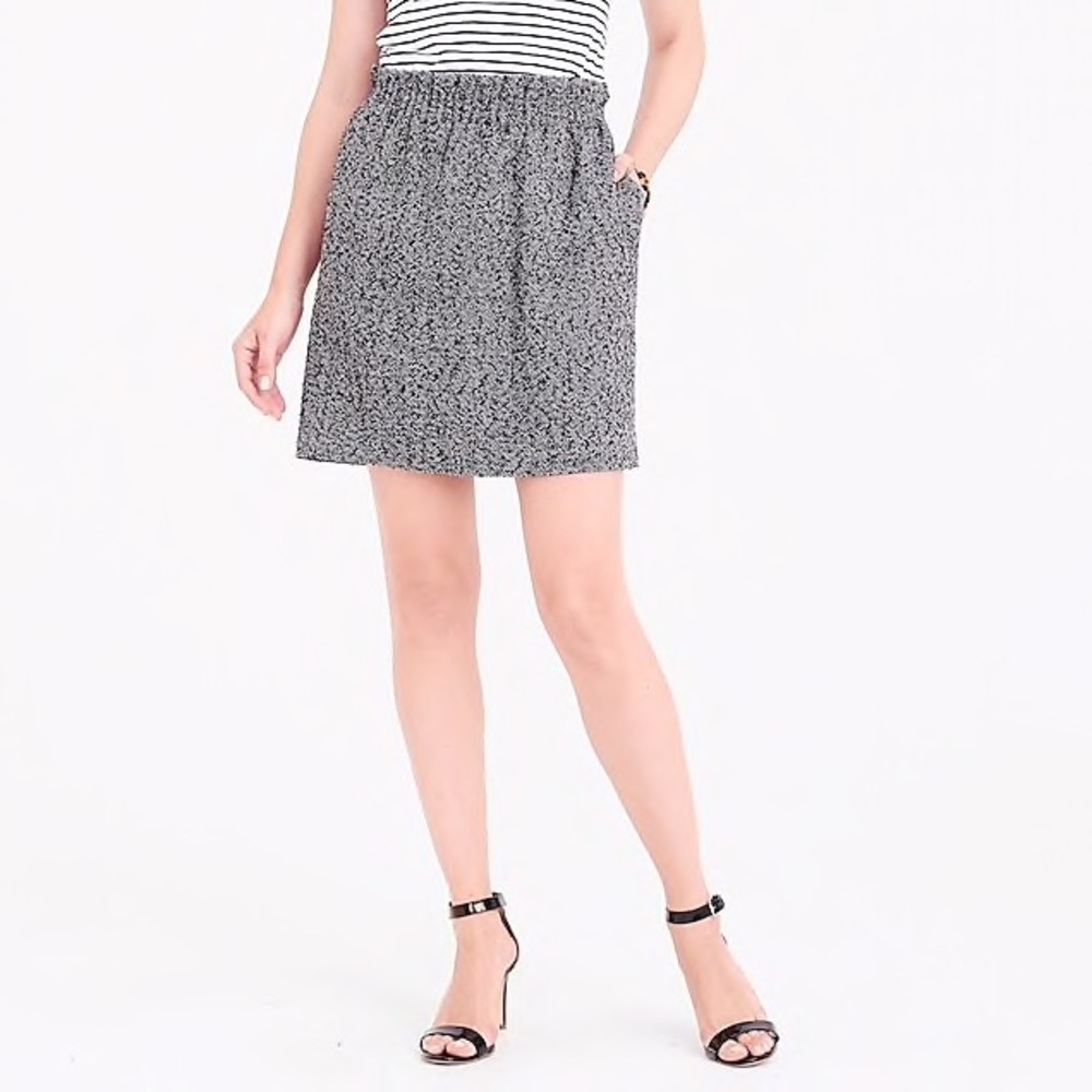 NWT J.Crew Herringbone Sidewalk Mini Skirt
